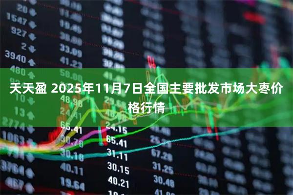 天天盈 2025年11月7日全国主要批发市场大枣价格行情